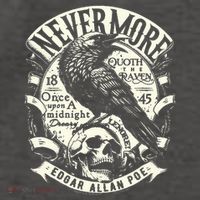 Edgar Allan Poe Quoth The Raven Vector Backpack