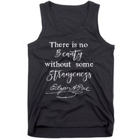 Edgar Allan Poe Writer Art Literary Gifts Gothic Bookworm Tank Top