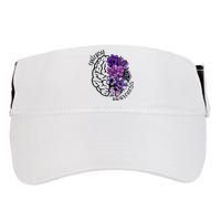 Epilepsy Awareness Purple Brain Flower Adult Drive Performance Visor