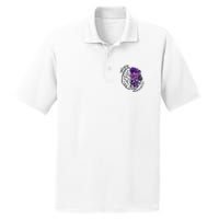 Epilepsy Awareness Purple Brain Flower PosiCharge RacerMesh Polo