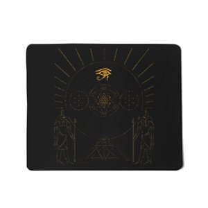 Egyptology Anubis Pyramids Symbol Kemetic Egyptian Mousepad