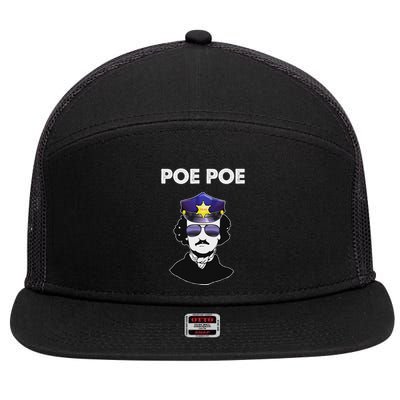 Edgar Allan Poe Literature Gift 7 Panel Mesh Trucker Snapback Hat