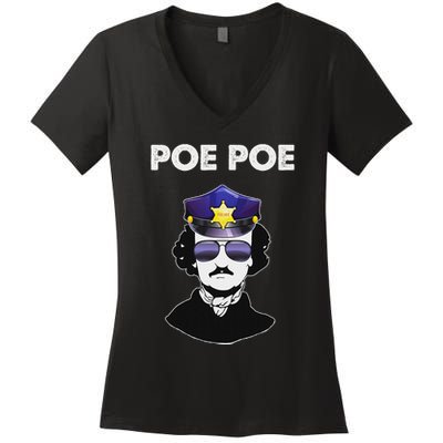 Edgar Allan Poe Literature Gift Women's V-Neck T-Shirt