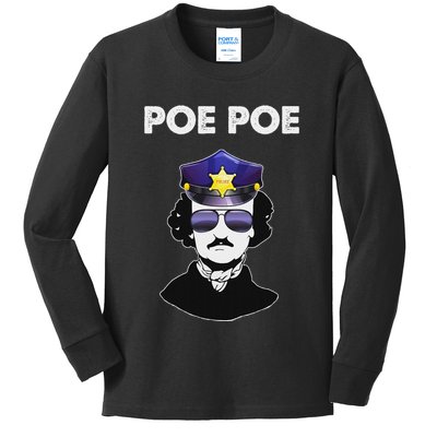 Edgar Allan Poe Literature Gift Kids Long Sleeve Shirt
