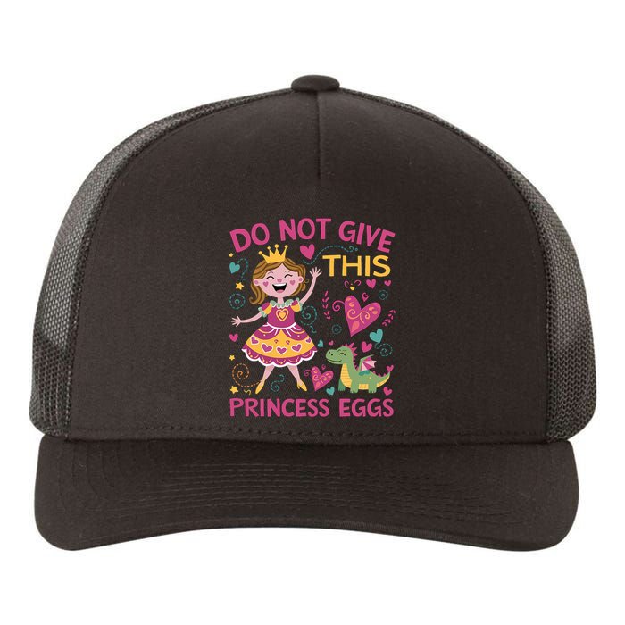 Eggs Allergy Princess Girl Oviallergia Reminder Outfit Yupoong Adult 5-Panel Trucker Hat