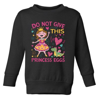 Eggs Allergy Princess Girl Oviallergia Reminder Outfit Toddler Sweatshirt