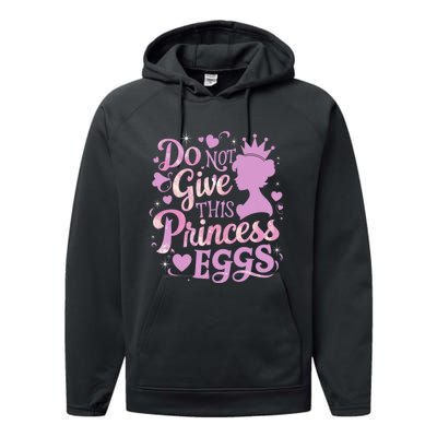 Eggs Allergy Princess Girl Oviallergia Reminder Outfit Performance Fleece Hoodie