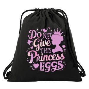 Eggs Allergy Princess Girl Oviallergia Reminder Outfit Drawstring Bag