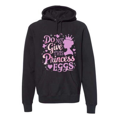 Eggs Allergy Princess Girl Oviallergia Reminder Outfit Premium Hoodie