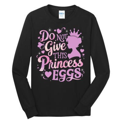 Eggs Allergy Princess Girl Oviallergia Reminder Outfit Tall Long Sleeve T-Shirt