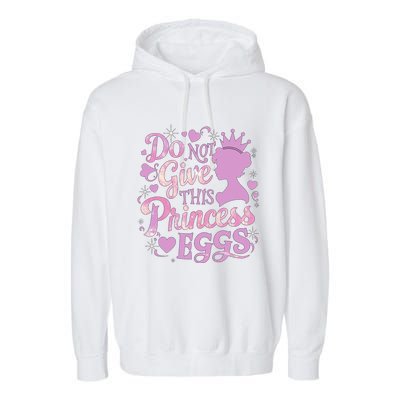 Eggs Allergy Princess Girl Oviallergia Reminder Outfit Garment-Dyed Fleece Hoodie