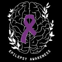 Epilepsy Awareness Ribbon Purple Epilepsy Brain Grahpic Impact Tech Backpack