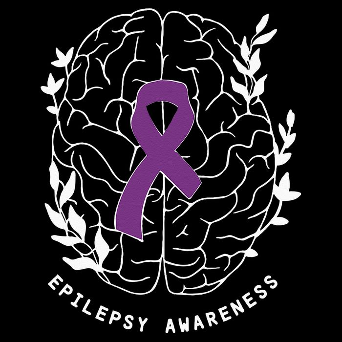 Epilepsy Awareness Ribbon Purple Epilepsy Brain Grahpic Impact Tech Backpack