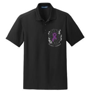 Epilepsy Awareness Ribbon Purple Epilepsy Brain Grahpic Dry Zone Grid Polo