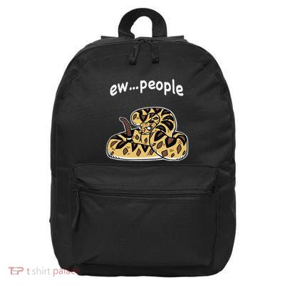 Ew...People Annoyed Rattlesnake 16 in Basic Backpack