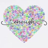 Enough Awareness Rainbow Peace Heart Sweatshirt