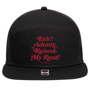 Eric Adams Raised My Rent 7 Panel Mesh Trucker Snapback Hat