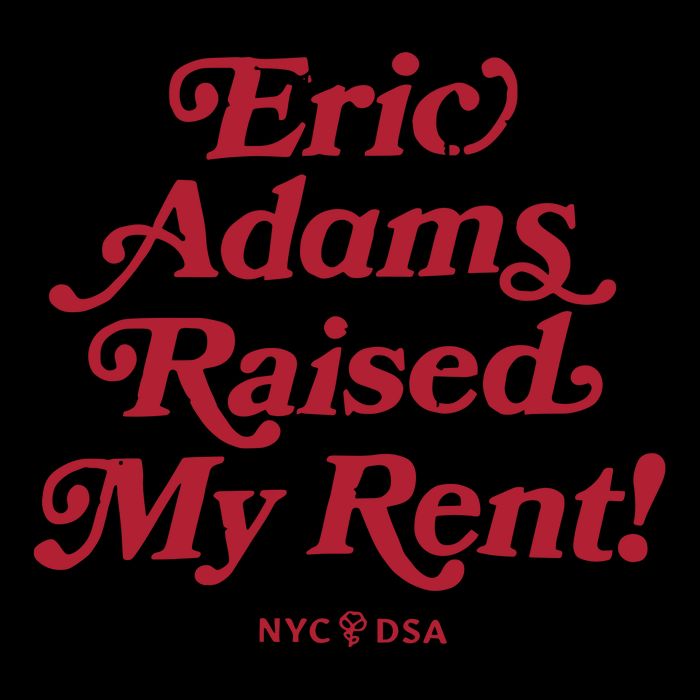 Eric Adams Raised My Rent Cooling Performance Crew T-Shirt