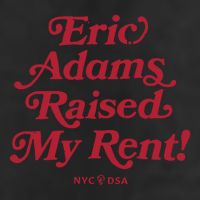 Eric Adams Raised My Rent Adult Drive Performance Visor