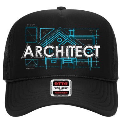 Engineer Architecture Real Estate Architect High Crown Mesh Back Trucker Hat