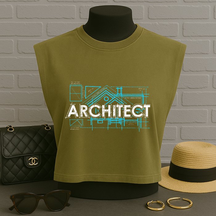 Engineer Architecture Real Estate Architect Garment-Dyed Women's Muscle Tee