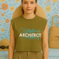 Engineer Architecture Real Estate Architect Garment-Dyed Women's Muscle Tee