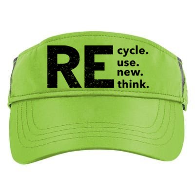 Environmental Activism Recycle Reuse Renew Rethink Crisis Adult Drive Performance Visor