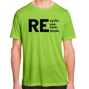 Environmental Activism Recycle Reuse Renew Rethink Crisis Adult ChromaSoft Performance T-Shirt