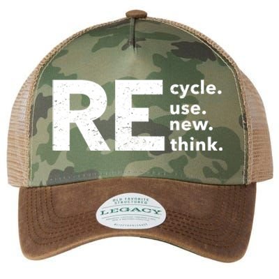 Environmental Activism Recycle Reuse Renew Rethink Crisis Legacy Tie Dye Trucker Hat