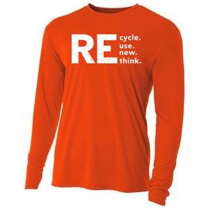 Environmental Activism Recycle Reuse Renew Rethink Crisis Cooling Performance Long Sleeve Crew