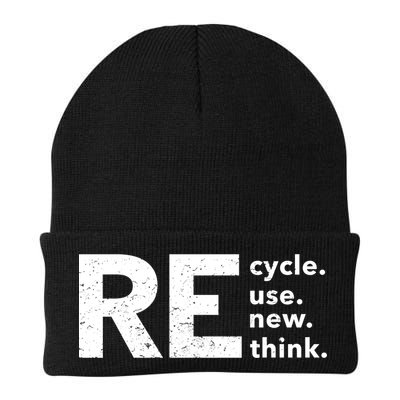 Environmental Activism Recycle Reuse Renew Rethink Crisis Beanie