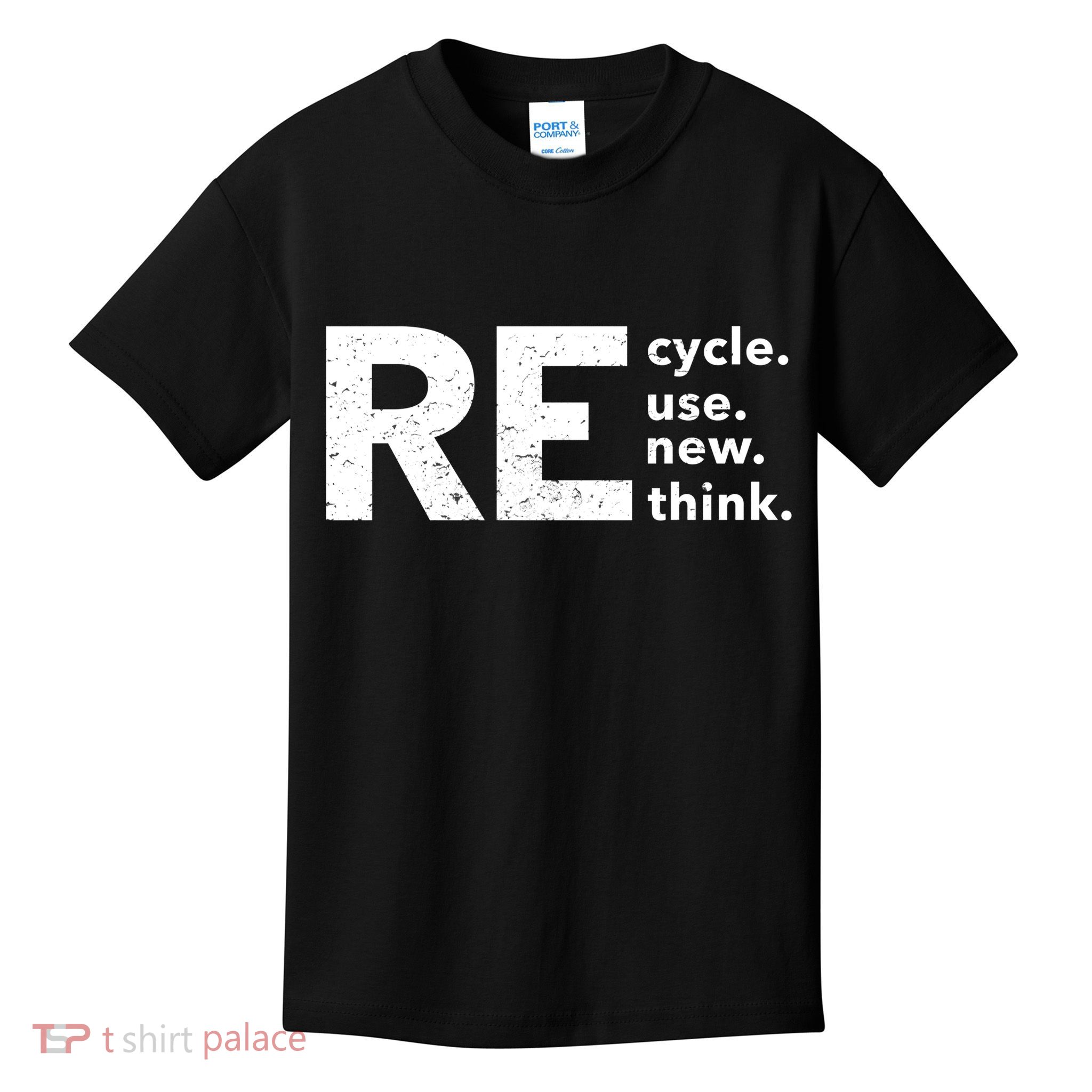 Environmental Activism Recycle Reuse Renew Rethink Crisis Kids T-Shirt