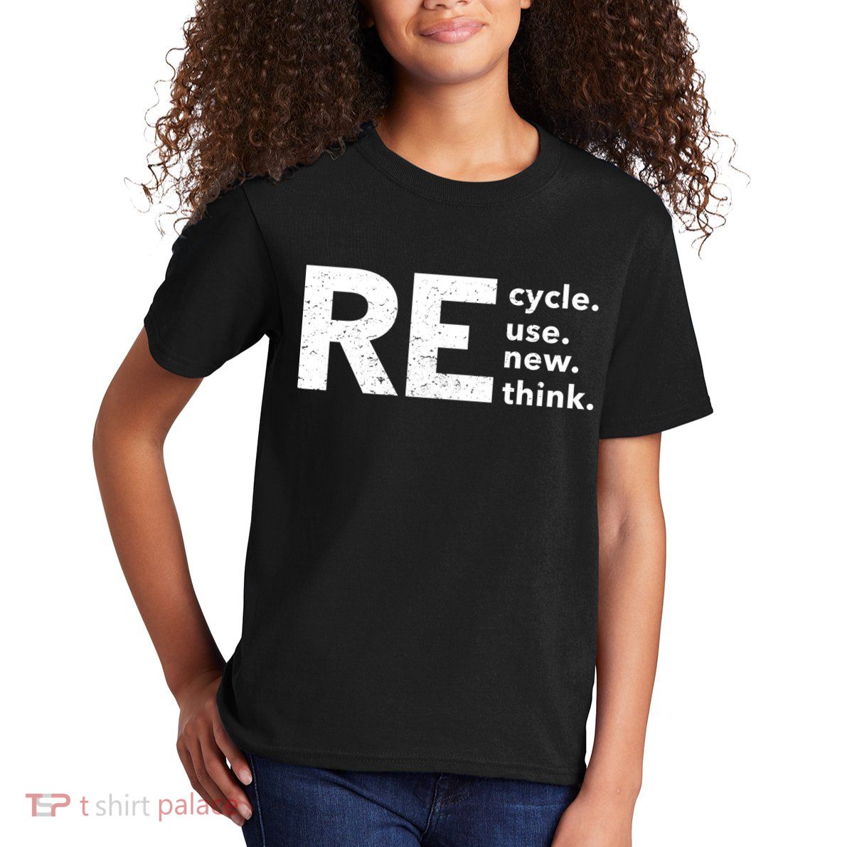 Environmental Activism Recycle Reuse Renew Rethink Crisis Kids T-Shirt