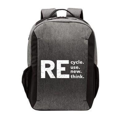 Environmental Activism Recycle Reuse Renew Rethink Crisis Vector Backpack