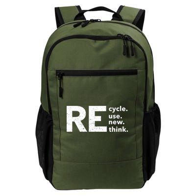 Environmental Activism Recycle Reuse Renew Rethink Crisis Backpack