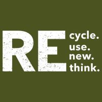 Environmental Activism Recycle Reuse Renew Rethink Crisis Sustainable Beanie
