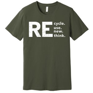 Environmental Activism Recycle Reuse Renew Rethink Crisis Premium T-Shirt