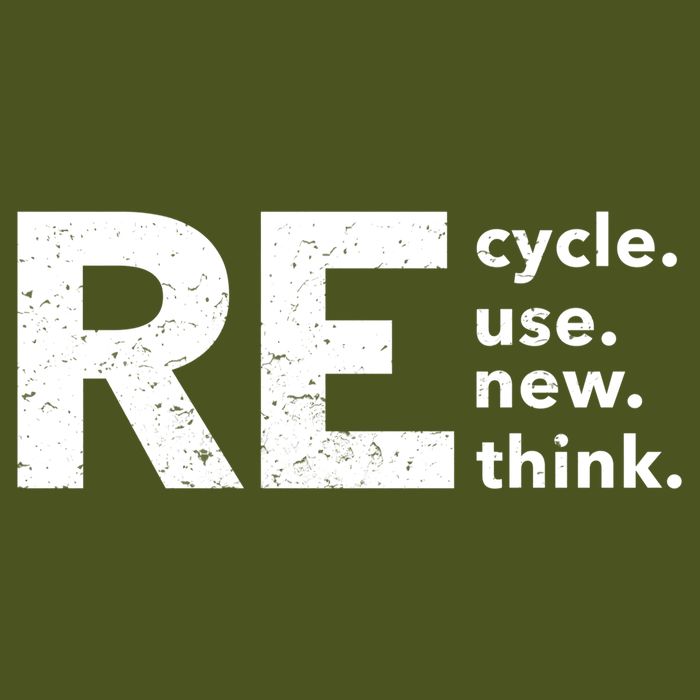 Environmental Activism Recycle Reuse Renew Rethink Crisis Sustainable Knit Beanie