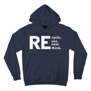 Environmental Activism Recycle Reuse Renew Rethink Crisis Hoodie