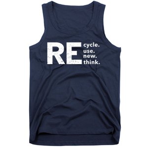 Environmental Activism Recycle Reuse Renew Rethink Crisis Tank Top