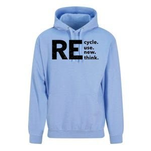 Environmental Activism Recycle Reuse Renew Rethink Crisis Unisex Surf Hoodie