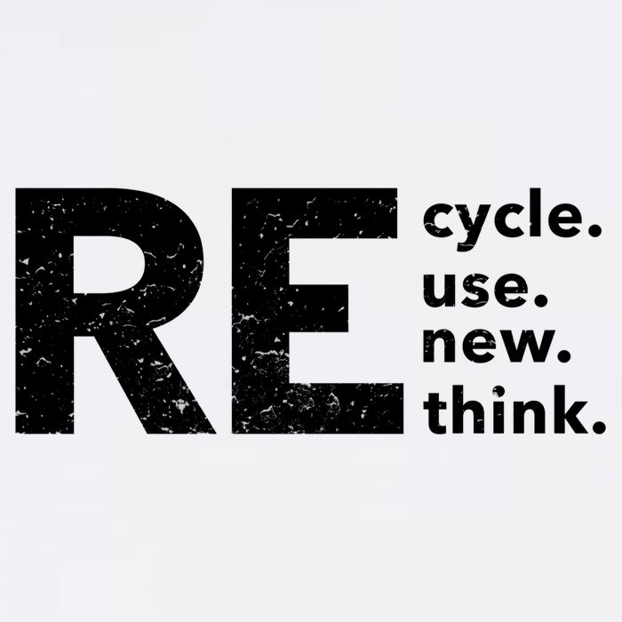 Environmental Activism Recycle Reuse Renew Rethink Crisis Garment-Dyed Sweatshirt