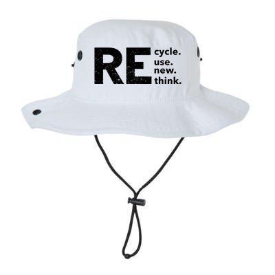 Environmental Activism Recycle Reuse Renew Rethink Crisis Legacy Cool Fit Booney Bucket Hat