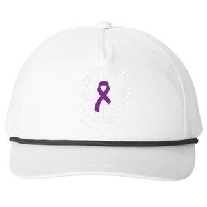 Epilepsy Awareness Ribbon Purple Epilepsy Brain Grahpic Snapback Five-Panel Rope Hat