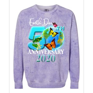 Earth Day 50th Anniversary 2020 Colorblast Crewneck Sweatshirt