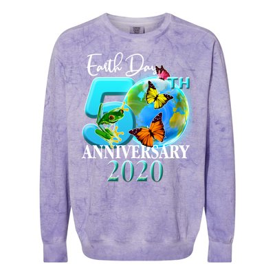 Earth Day 50th Anniversary 2020 Colorblast Crewneck Sweatshirt