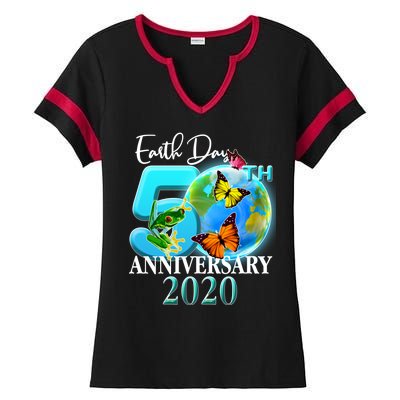 Earth Day 50th Anniversary 2020 Ladies Halftime Notch Neck Tee