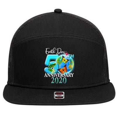 Earth Day 50th Anniversary 2020 7 Panel Mesh Trucker Snapback Hat