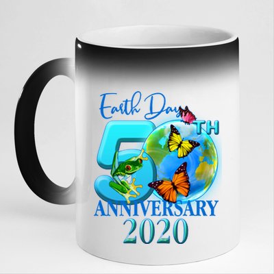 Earth Day 50th Anniversary 2020 11oz Black Color Changing Mug