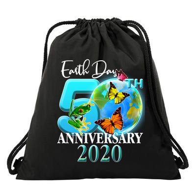 Earth Day 50th Anniversary 2020 Drawstring Bag